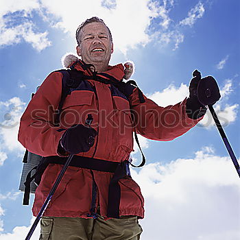Similar – Image, Stock Photo Portrait of a pensioner in a winter outfit