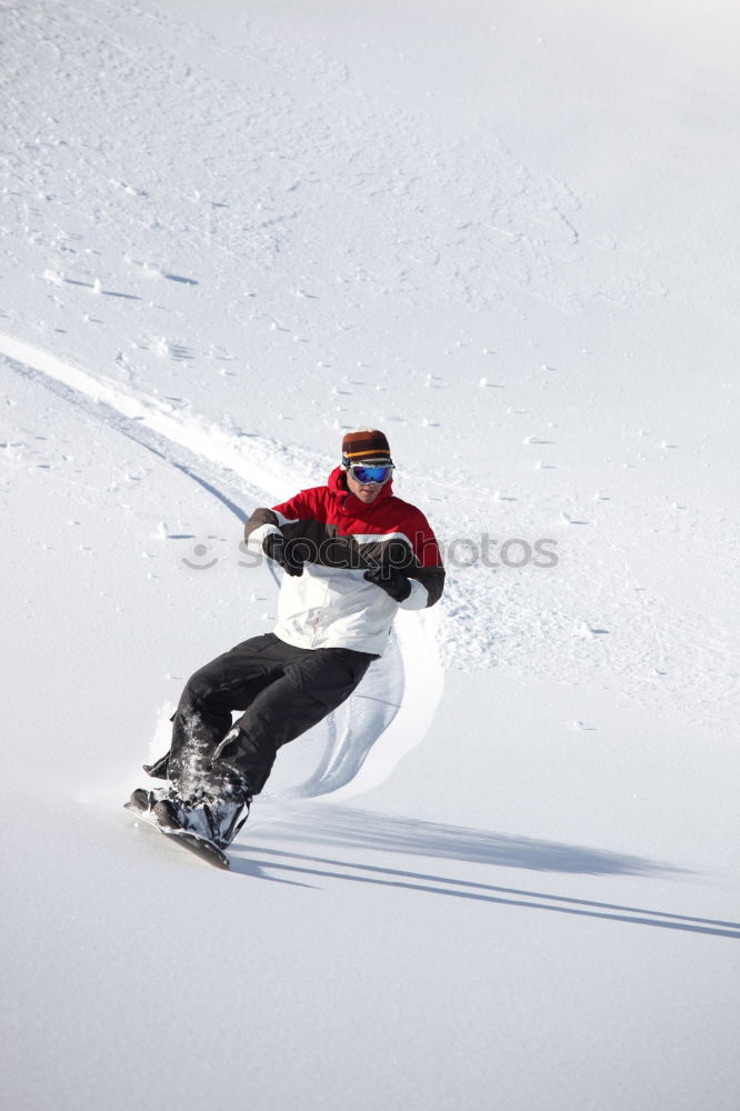 Similar – Tiefschnee Skifahren Sport