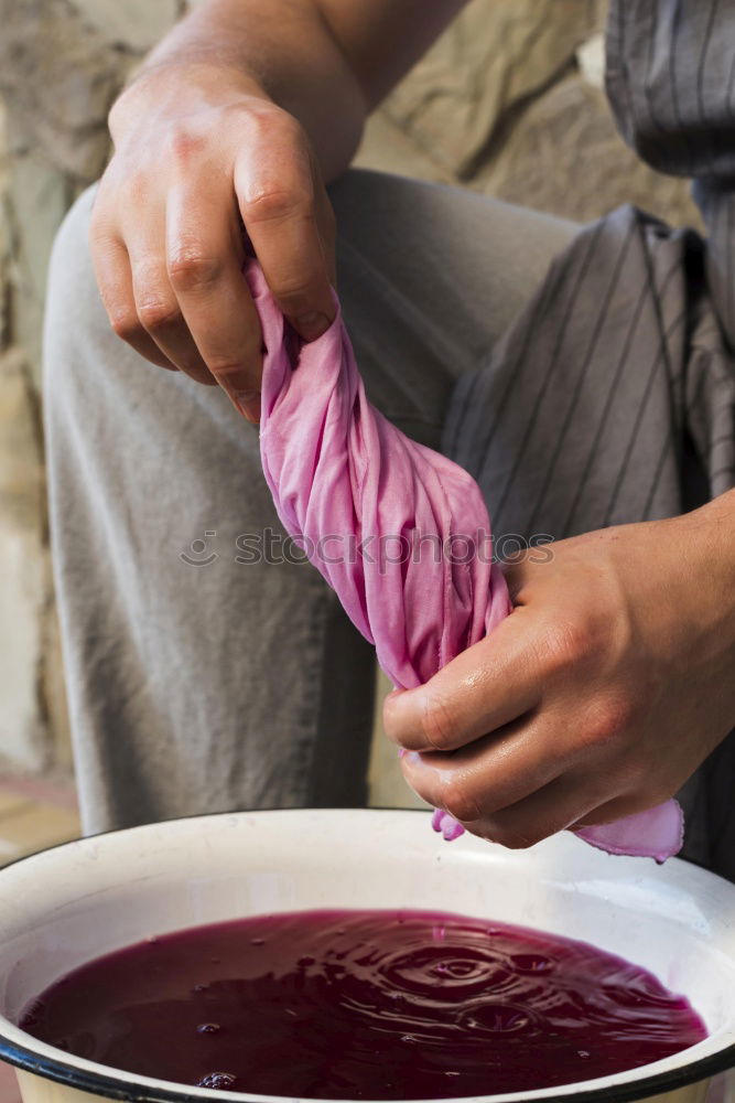 Traditional process of wine