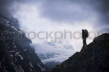 Similar – solitude Clouds Hiking