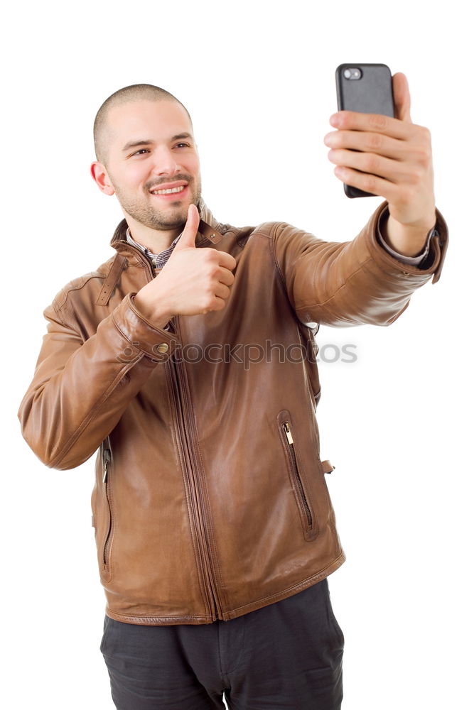 Similar – Image, Stock Photo Group of friends taking selfie in urban park