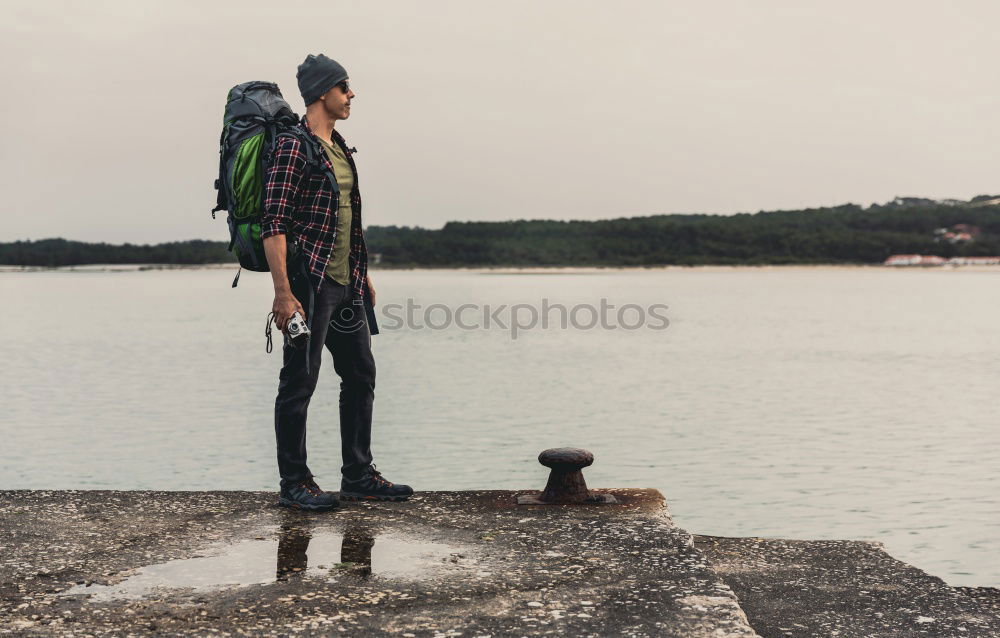 Similar – Image, Stock Photo Happy young adult hipster girl on skateboard with puppy