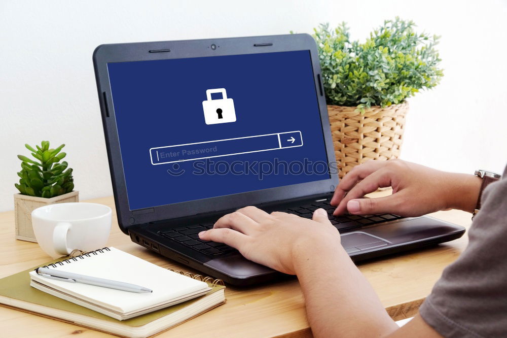 Similar – Image, Stock Photo Data Protection and Encryption