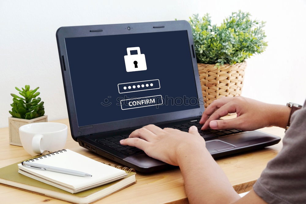 Similar – Image, Stock Photo Data Protection and Encryption
