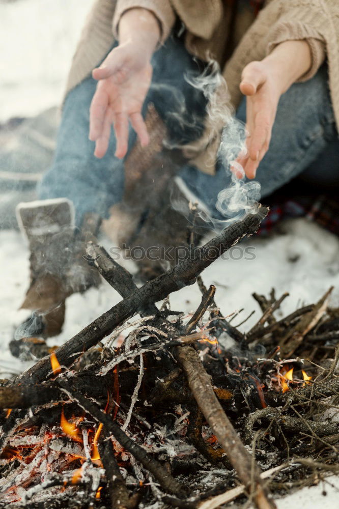 Similar – Image, Stock Photo Hiking and grilling