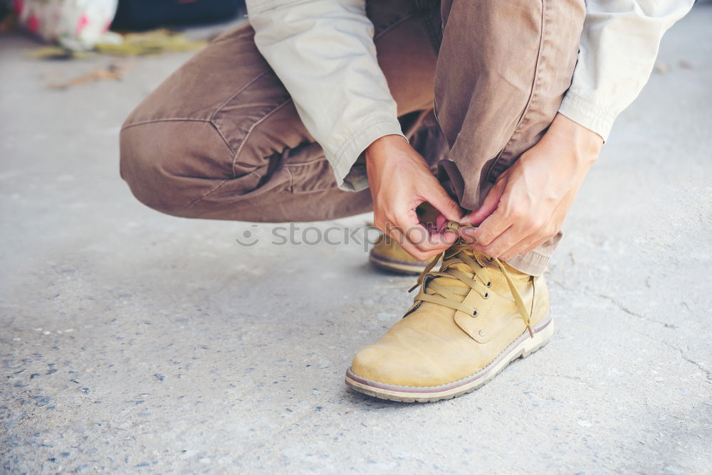 Similar – Image, Stock Photo Young urban men legs