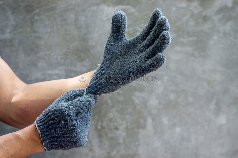 Image, Stock Photo I’m done washing the dishes.