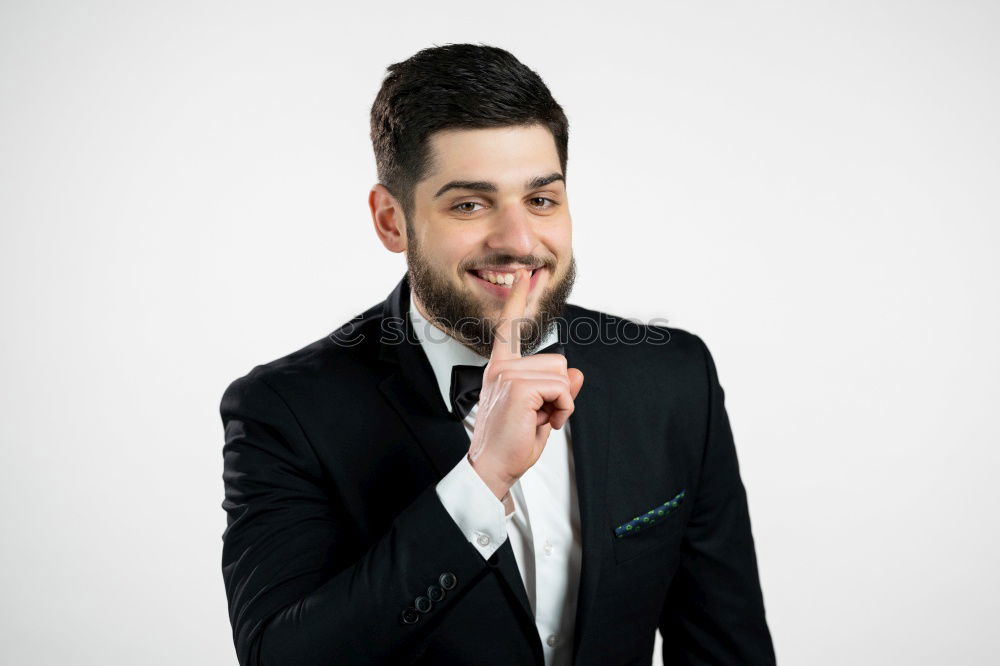 Similar – Image, Stock Photo young man with determined look