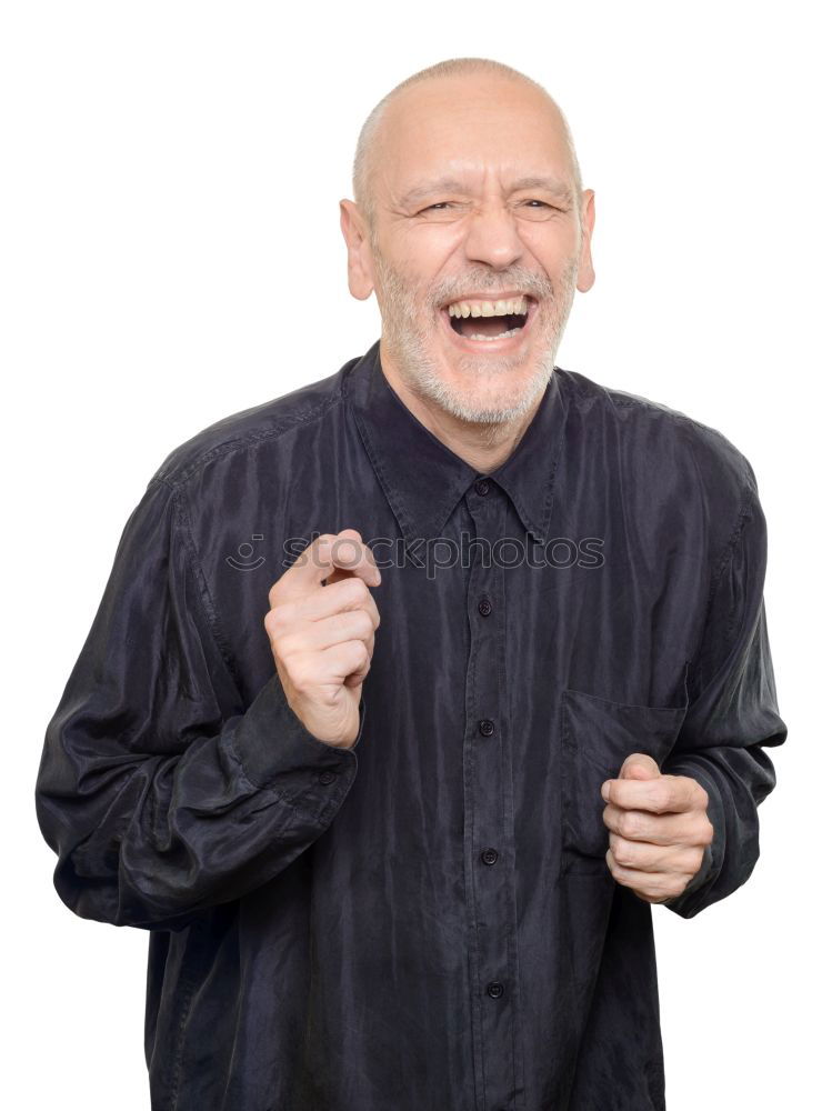 Similar – Image, Stock Photo Senior Man Exercising In Park