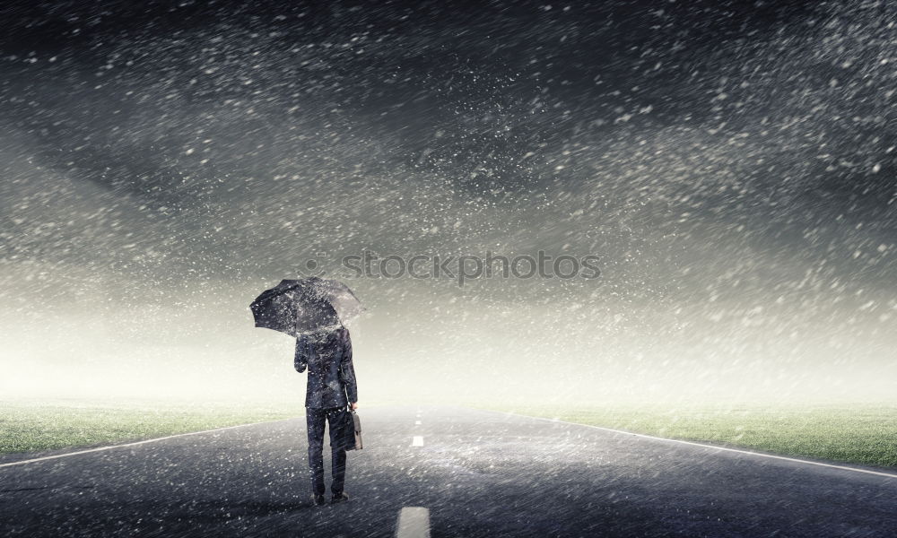 Similar – Image, Stock Photo rainman Umbrella Twilight