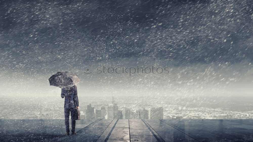 Similar – Image, Stock Photo rainman Umbrella Twilight