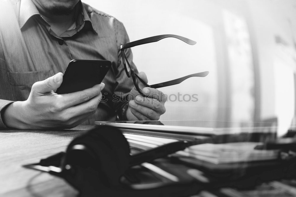 Similar – Image, Stock Photo Man buttoning belt on pants