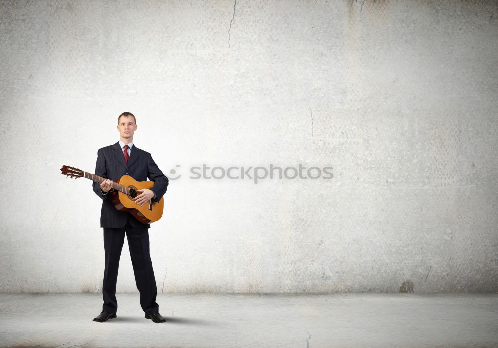 outdoor photo session with a bass player and his instruments