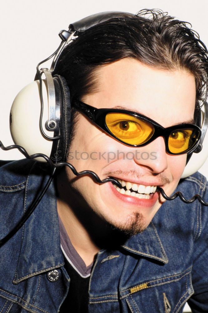 Similar – Image, Stock Photo Person with monkey mask using banana as telephone