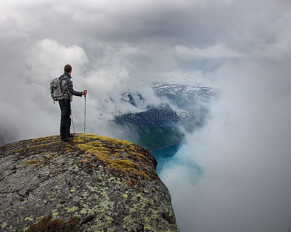 Similar – Mountain hike Hochkant