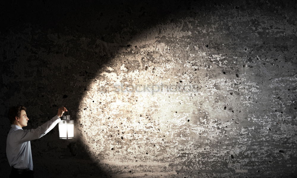 Similar – Image, Stock Photo Teenager poses in the old window of the abandoned building