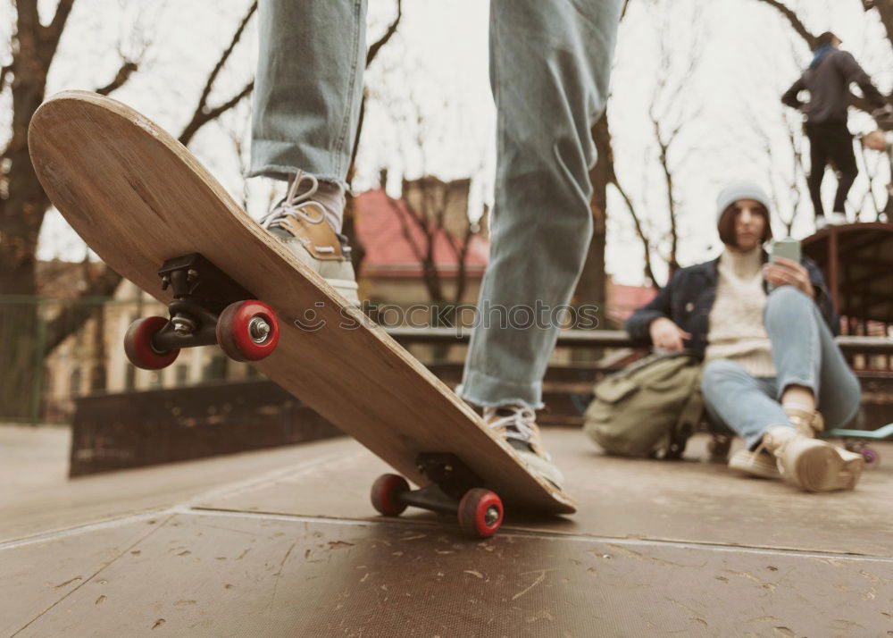 Similar – Image, Stock Photo Skater Minelli Asphalt