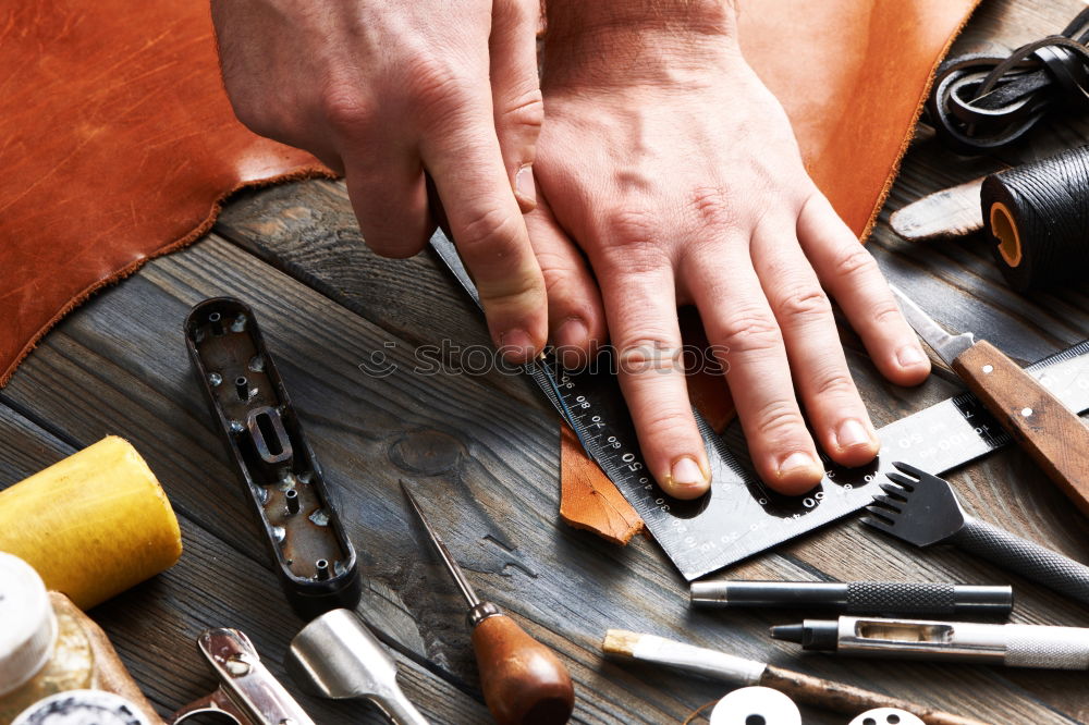 Similar – Image, Stock Photo Firmer chisel on a wooden table