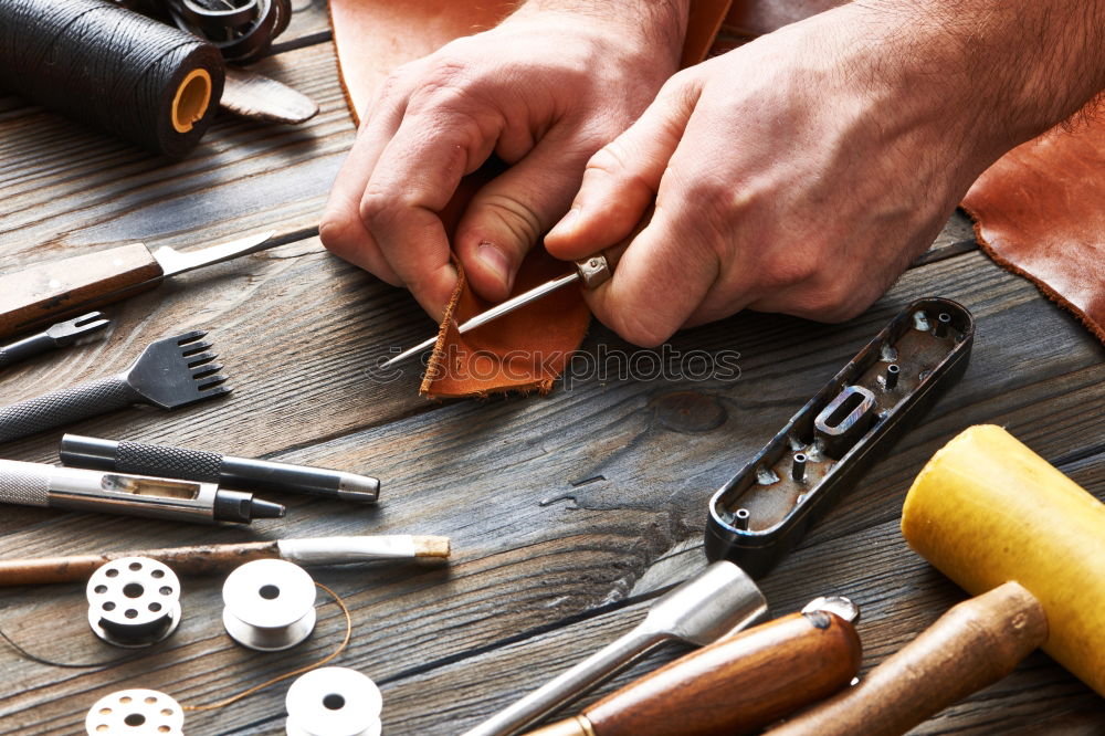 Similar – Image, Stock Photo Firmer chisel on a wooden table