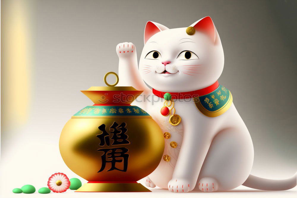 Similar – waving cat Sculpture