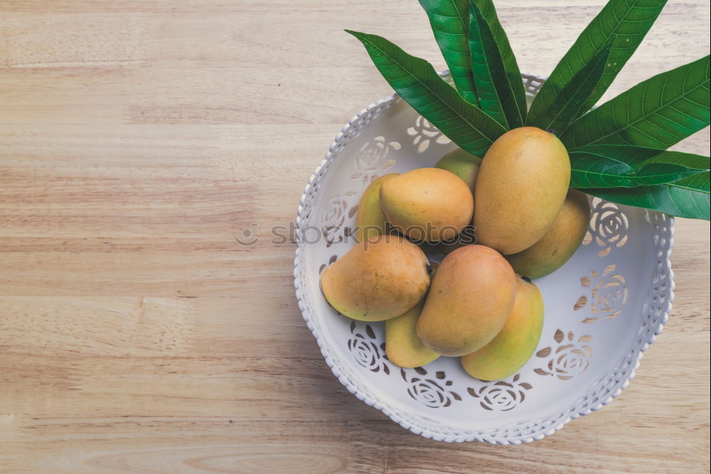 Similar – closup of preparing papaya with cereals in kitchen