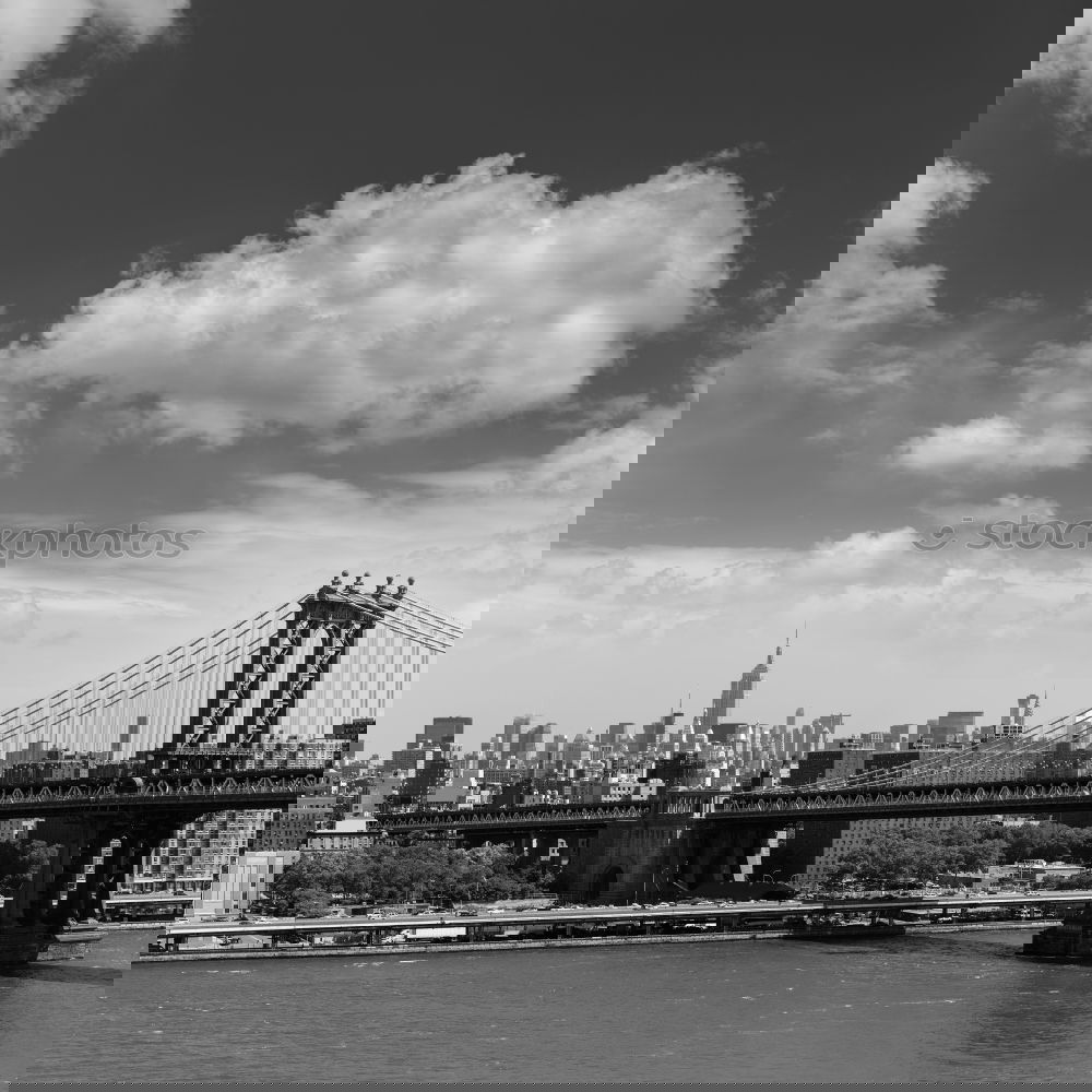 Similar – Image, Stock Photo Morning on the Brooklyn Bridge II