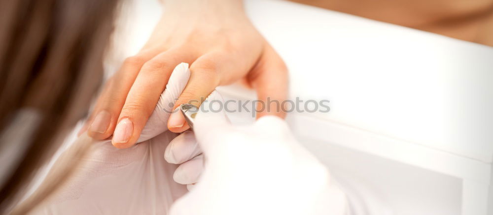 Similar – Hand embracing unrecognizable woman