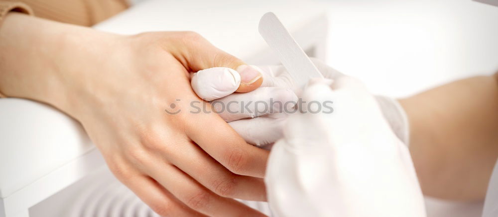 Similar – Image, Stock Photo Bridesmaid helping bride for the wedding day