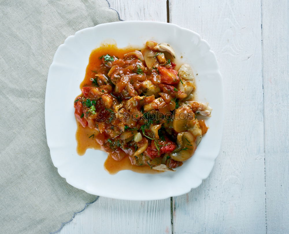 Similar – Image, Stock Photo Risotto with vegetables on a wooden table