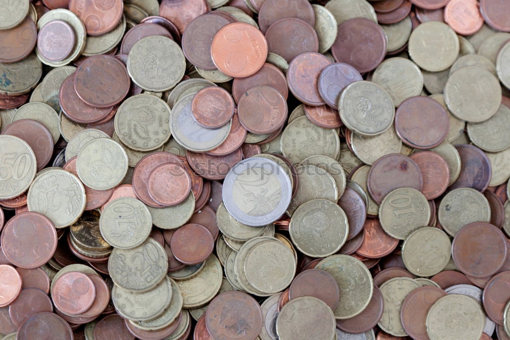 Similar – Image, Stock Photo 1 and 2 cent coins Money