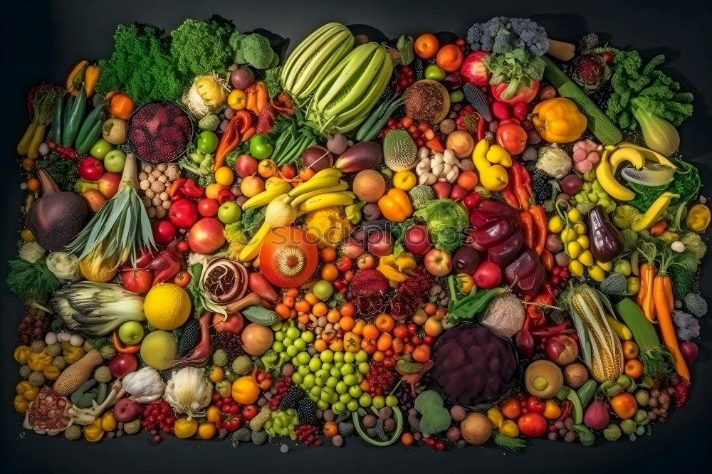 Similar – Pumpkins and various autumn vegetables