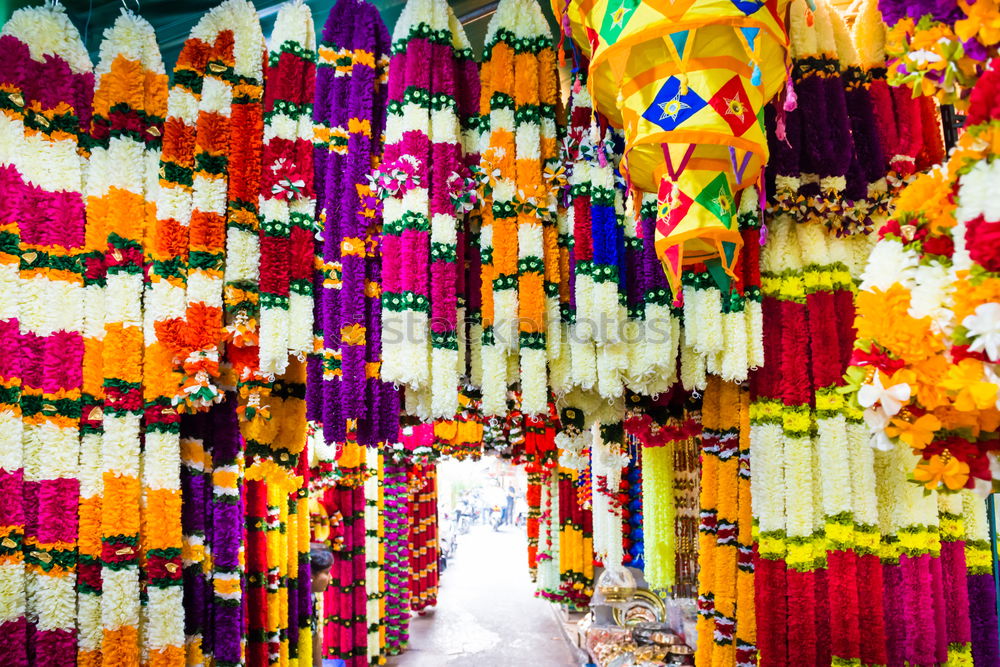 Similar – Image, Stock Photo Seller showing carpet in market