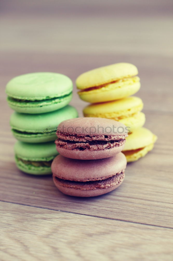 Similar – Three multi-colored almond macaroons