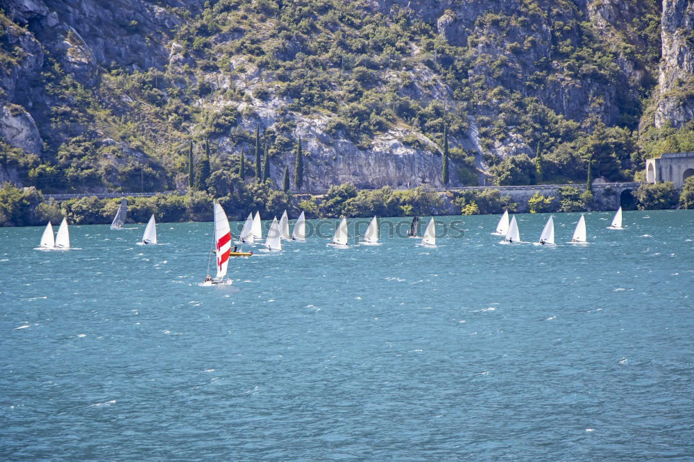 Image, Stock Photo Regatta | Sailing ships | Lake Kaltern