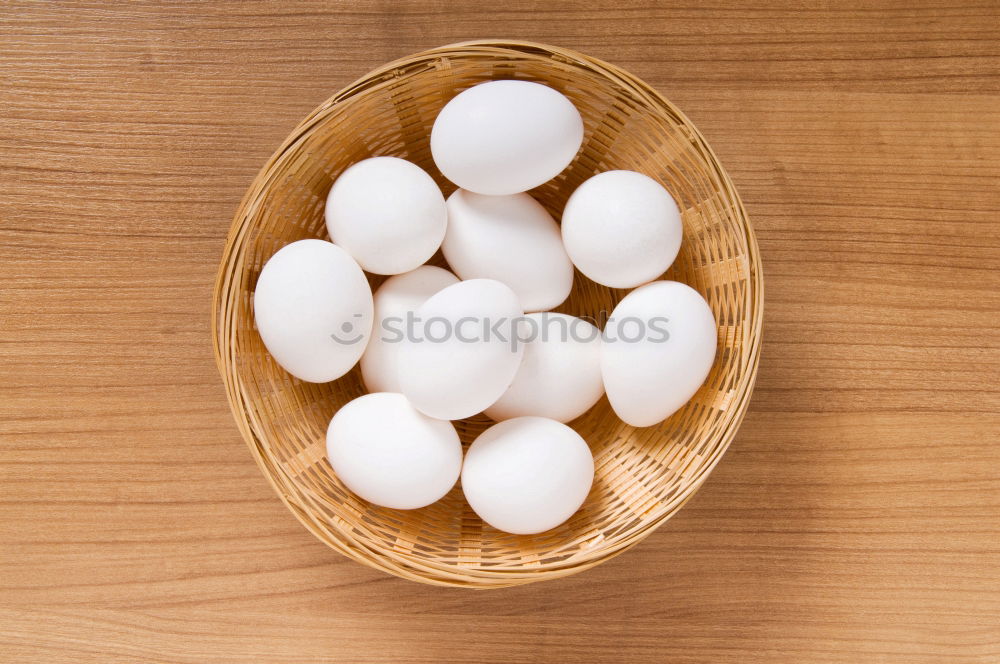 Image, Stock Photo Hand brushes table with white paint