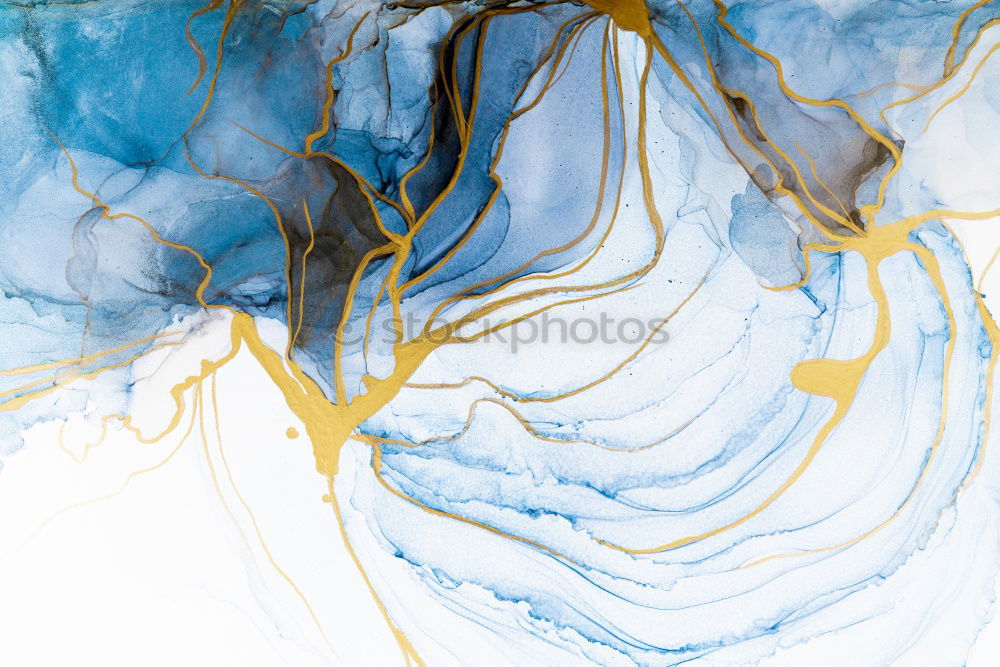 Image, Stock Photo Abstract flow of liquid paints in mix