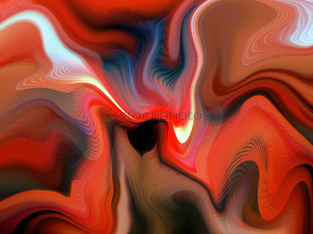 Image, Stock Photo Abstract flow of liquid paints in mix