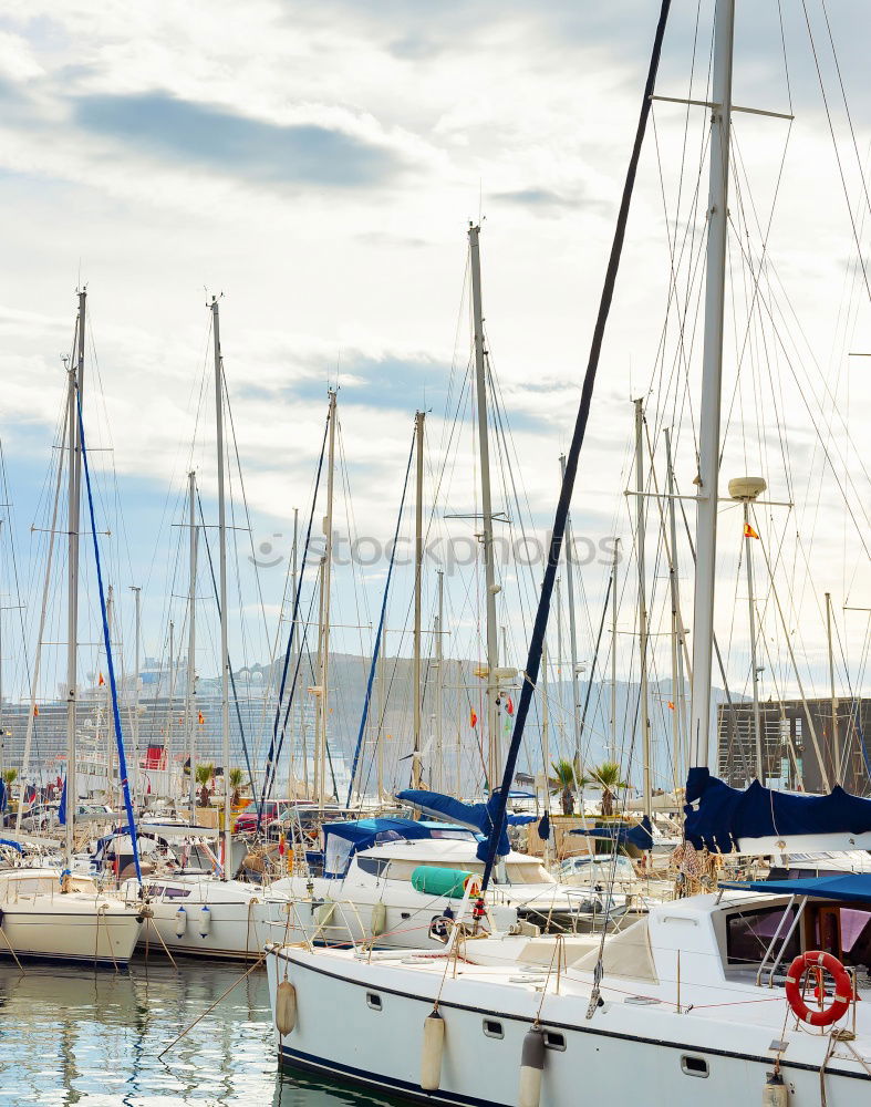 Similar – Image, Stock Photo Boats at the harbour, Brighton Marina, England