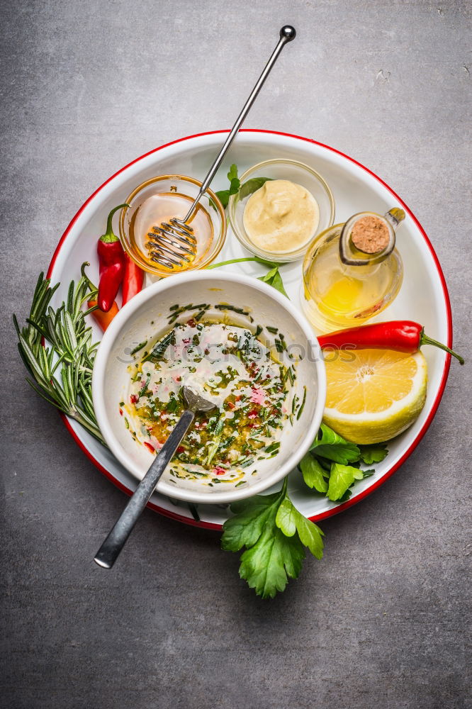 Image, Stock Photo Marinade or dressing ingredients