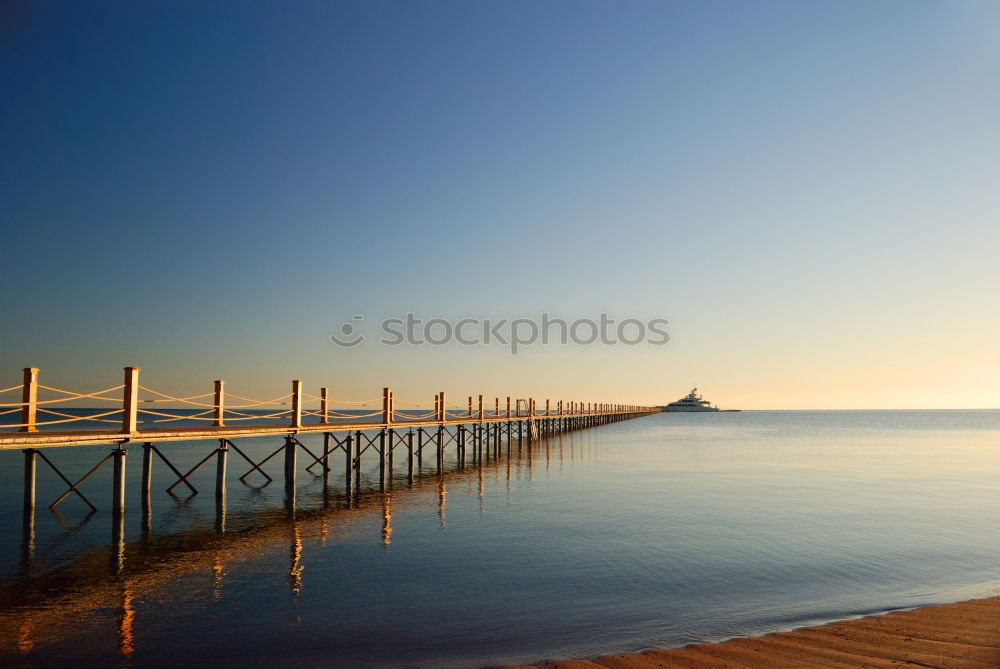 Image, Stock Photo Beach at sunrise Massage