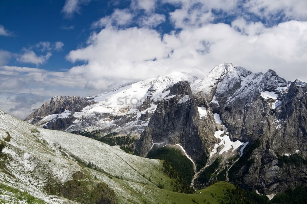 Similar – Image, Stock Photo Sun, snow and mountains