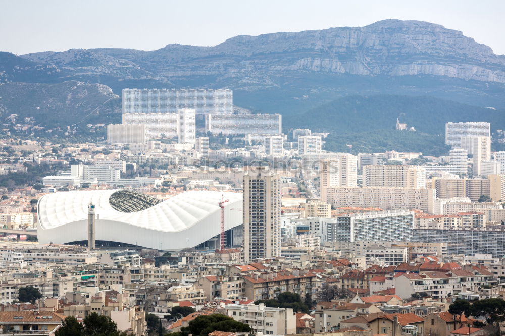 Similar – Image, Stock Photo over the city [swimming]