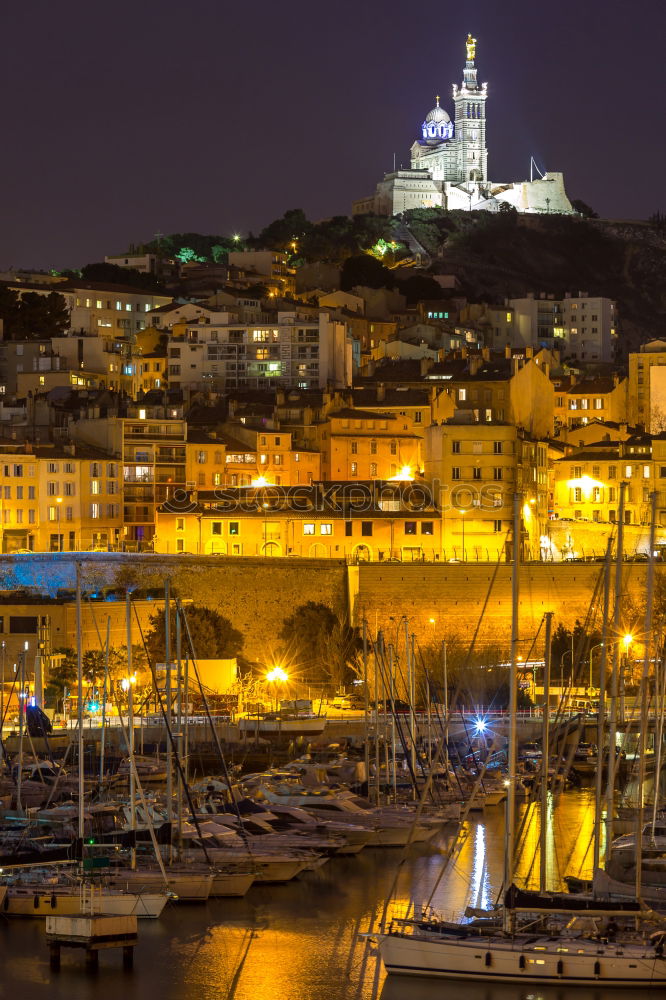 Similar – Image, Stock Photo Yachts in the cannes bay at night