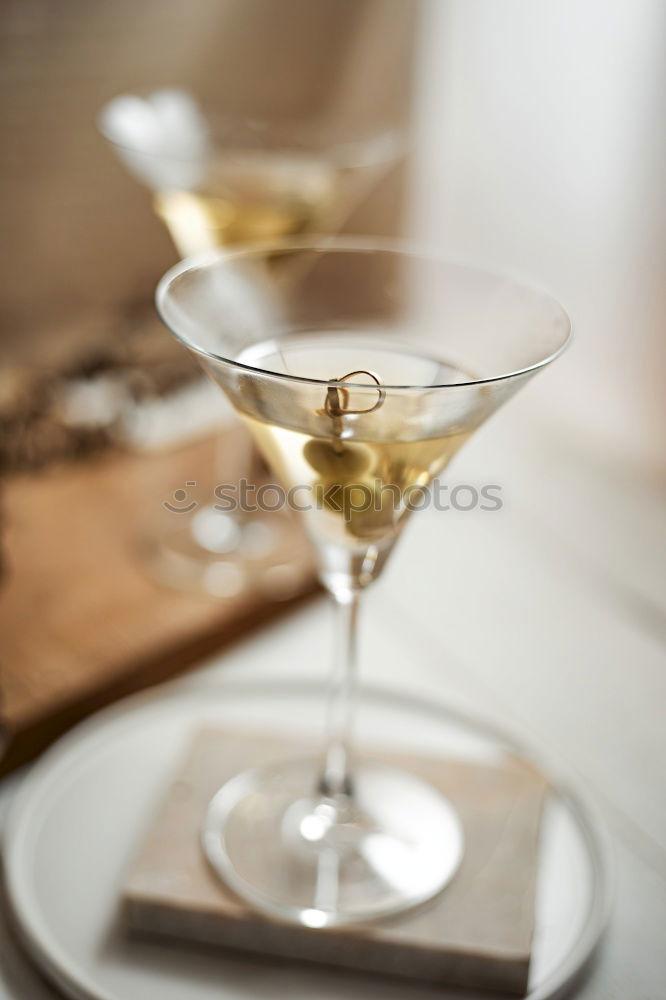 Similar – Image, Stock Photo Classic Dry Martini with olives