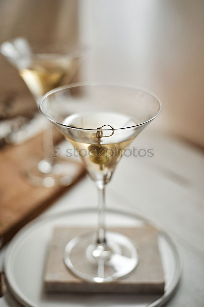 Similar – Image, Stock Photo Classic Dry Martini with olives