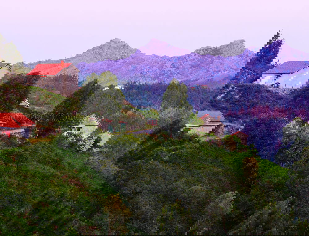 Similar – Image, Stock Photo Small village among hills