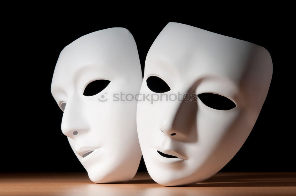 Similar – Image, Stock Photo young woman behind mask