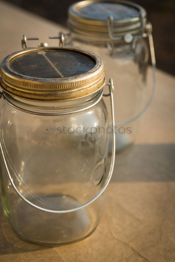 Similar – empty preserving jars on a shelf