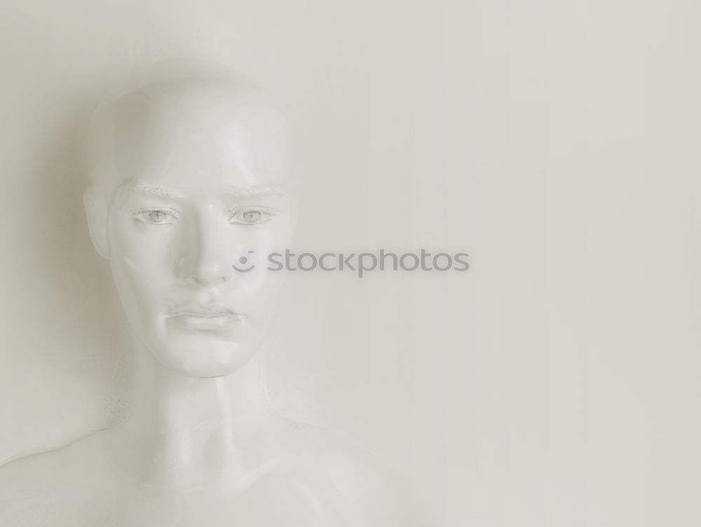 Similar – Image, Stock Photo Who am I? Portrait of confused young woman with blurred face. She is moving her head fast, so her face isn’t identifiable. Motion blur.