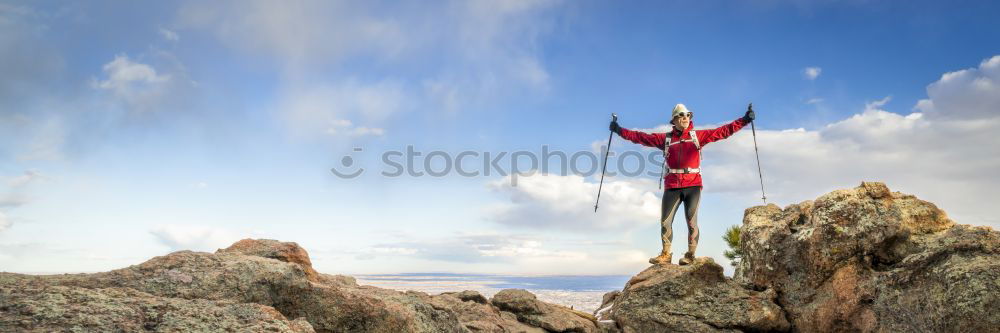 Similar – Image, Stock Photo Jump! Athletic Fitness